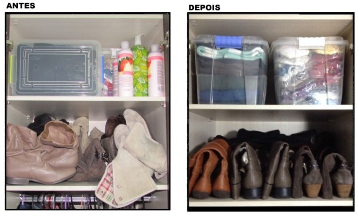 Organização de armário quarto - Blog Organizer by Valéria Angelotti