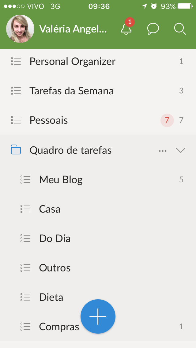Cantinho das tarefas - Blog Organizer by Valéria Angelotti