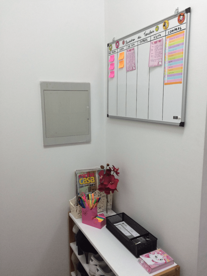 Cantinho das tarefas - Blog Organizer by Valéria Angelotti