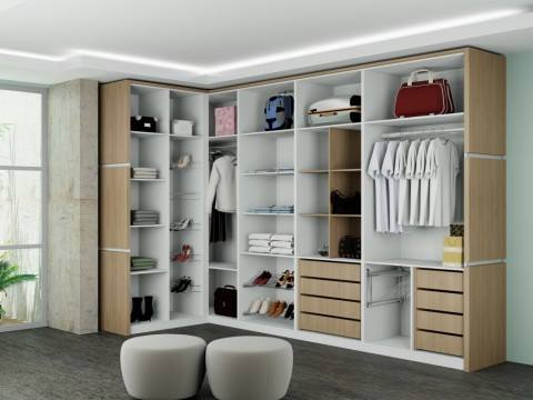 Organize roupas e sapatos no armário ou&nbsp;closet