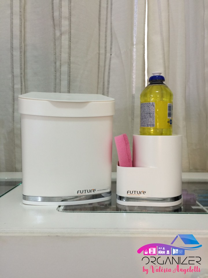 Lixeira e Porta Detergente - Blog Organizer by Valéria Angelotti