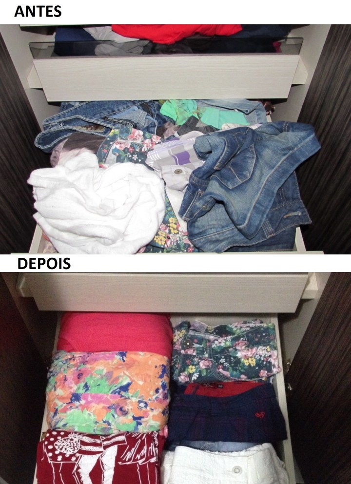 Trabalho Realizado – Organização das&nbsp;Gavetas